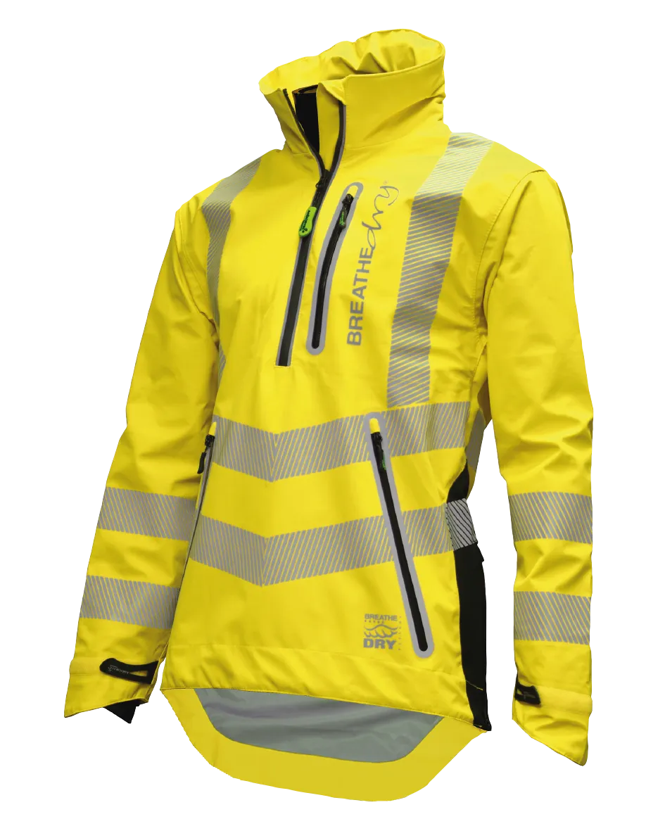 Arbortec Breathedry Waterproof Smock Hi-Vis Jacket