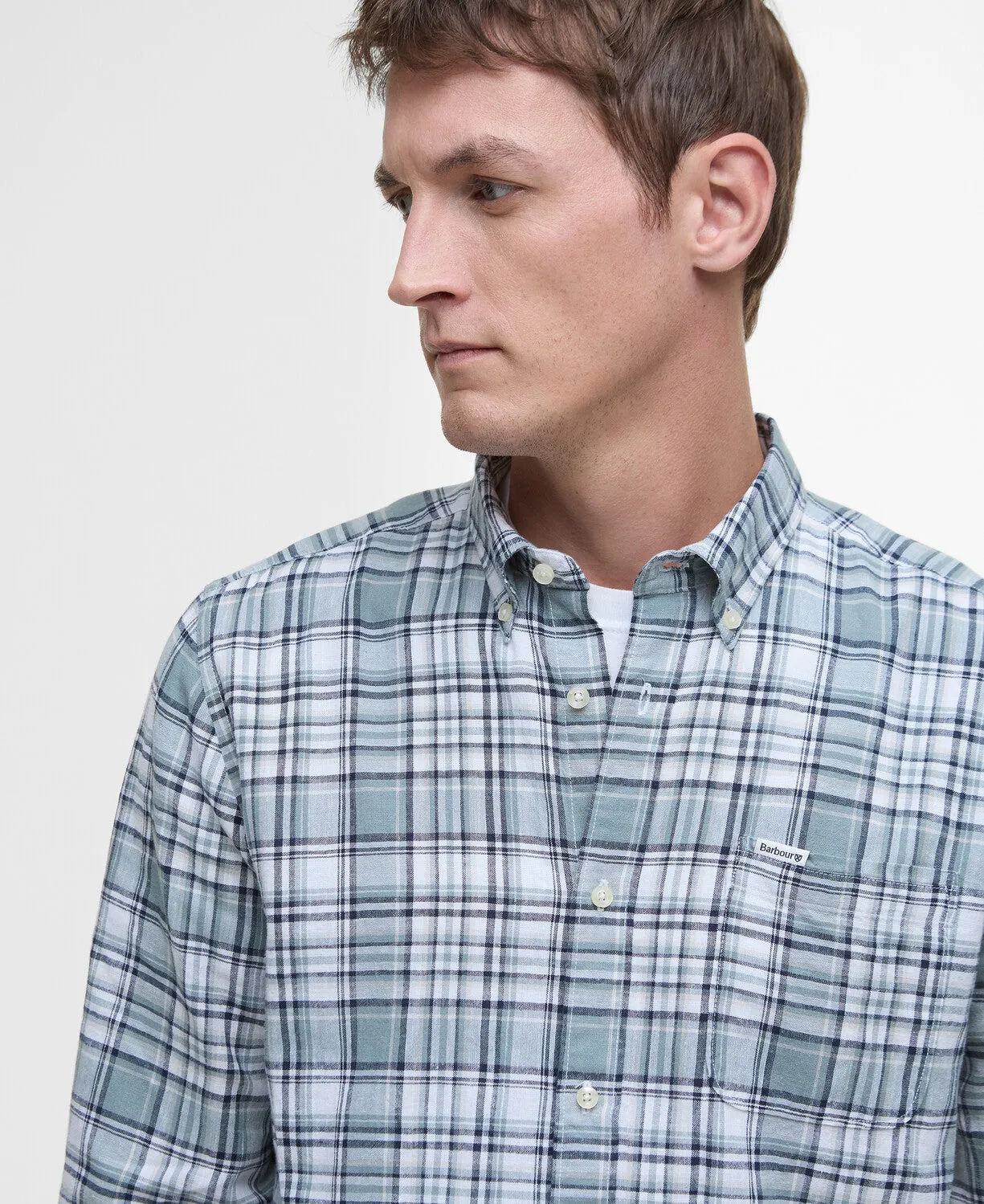 Barbour Bridport Linen Tailored Long-Sleeved Shirt