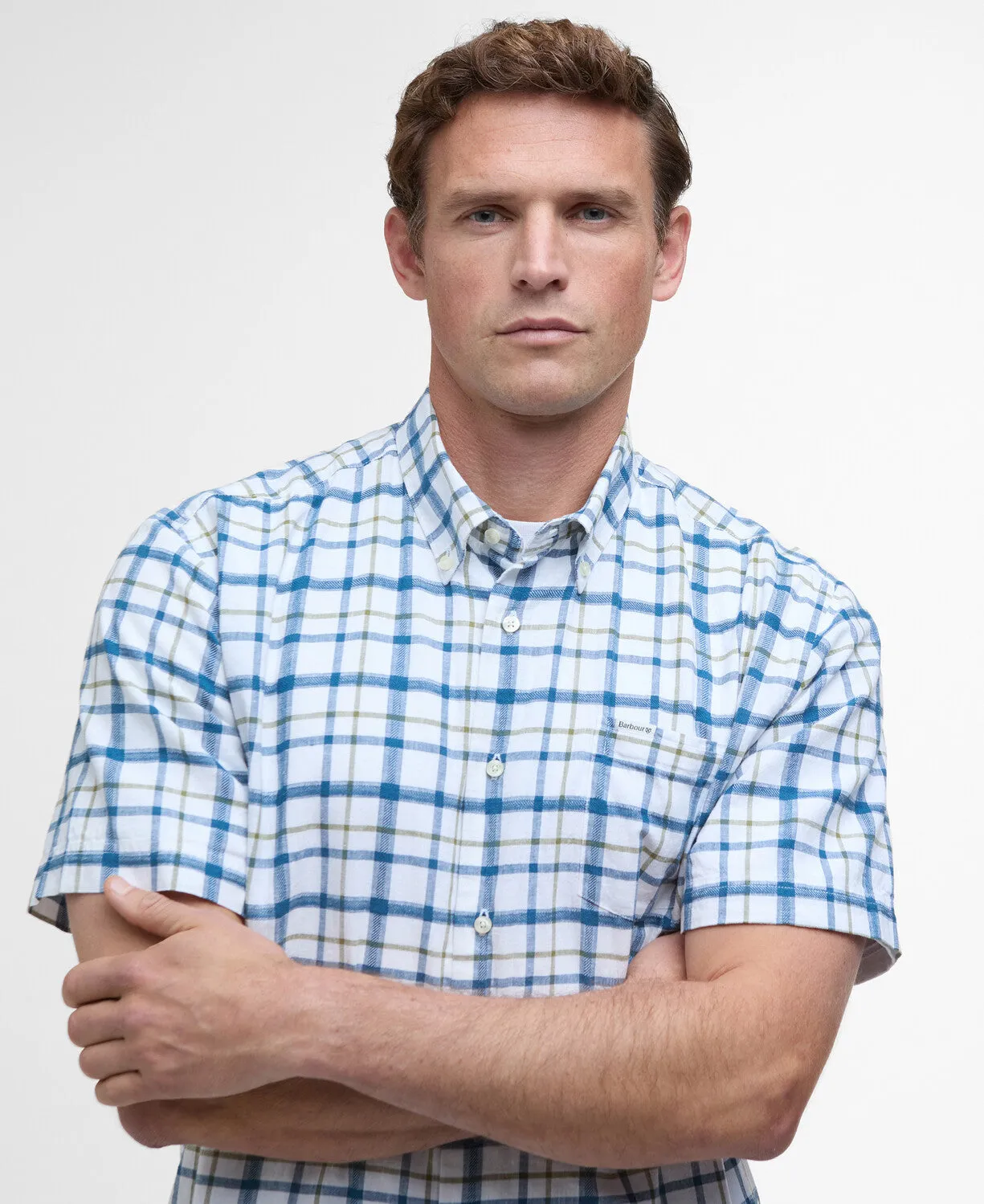 Barbour Glover Short Sleeve Linen Blend Shirt