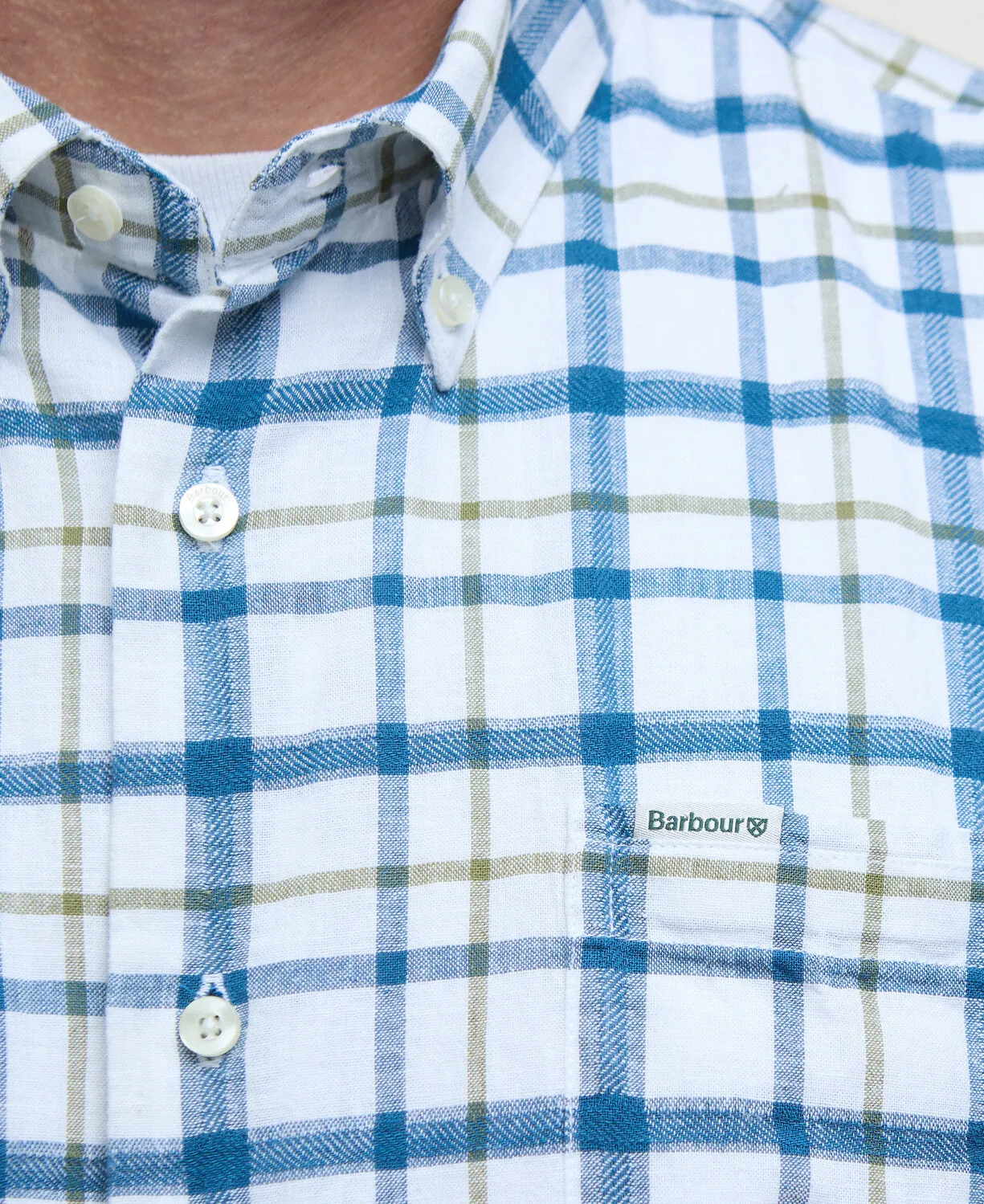 Barbour Glover Short Sleeve Linen Blend Shirt