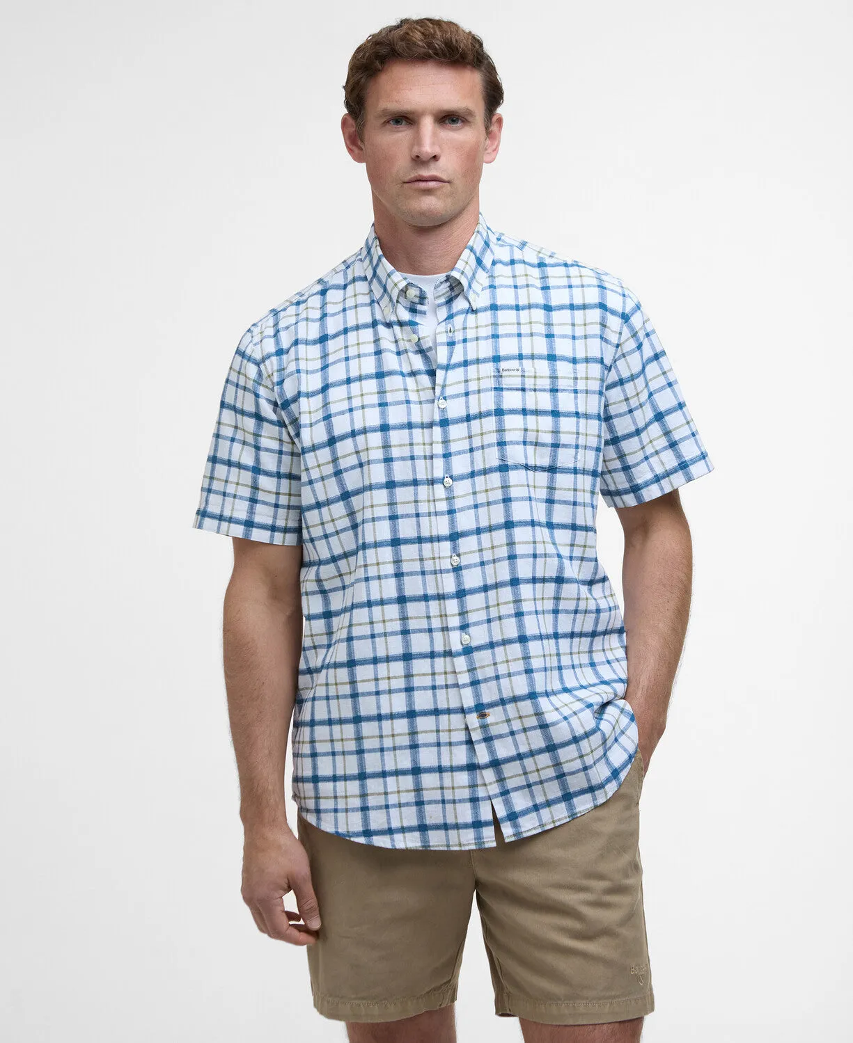 Barbour Glover Short Sleeve Linen Blend Shirt