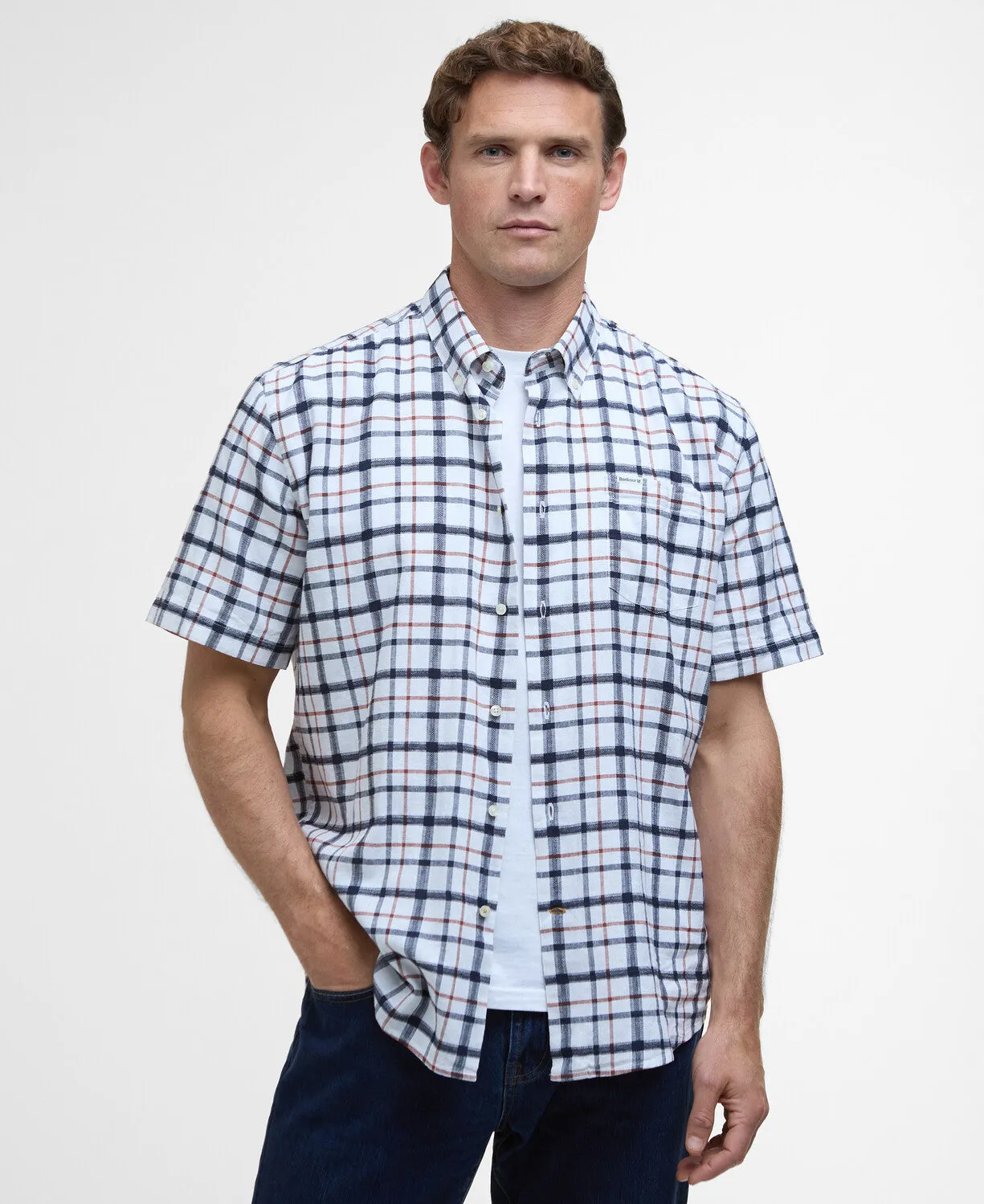Barbour Glover Short Sleeve Linen Blend Shirt