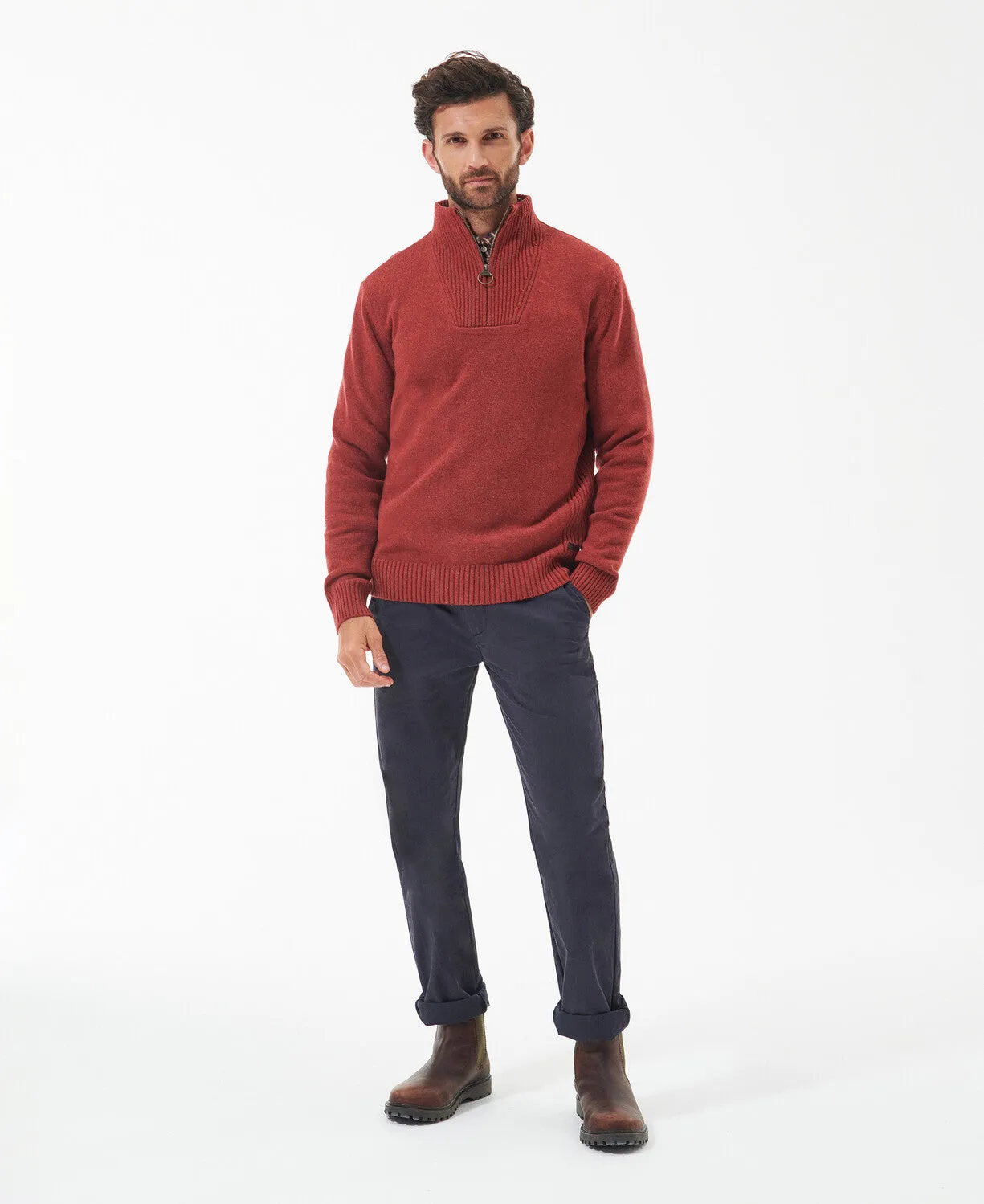 Barbour Nelson Essential Half Zip Jumper