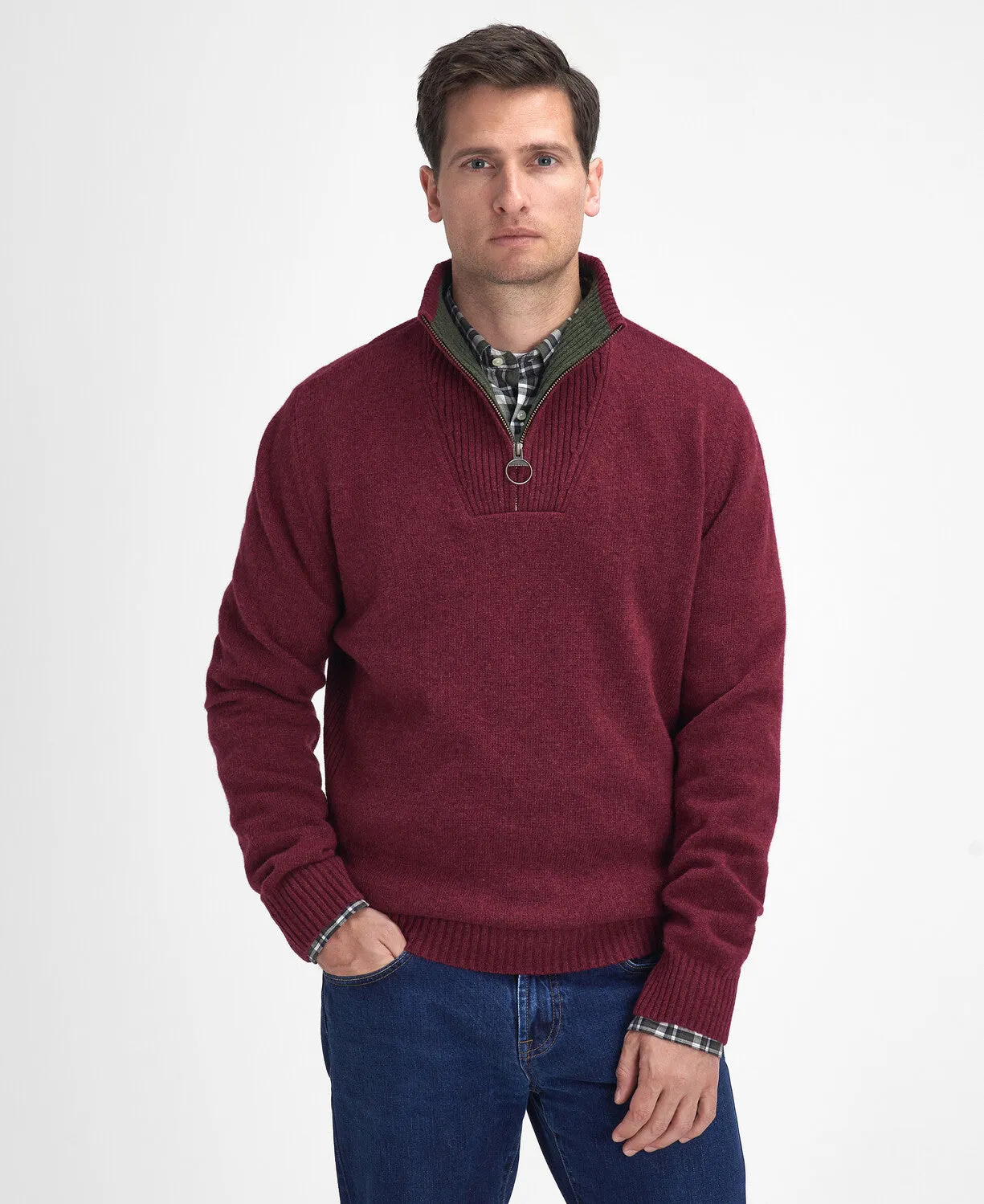 Barbour Nelson Essential Half Zip Jumper
