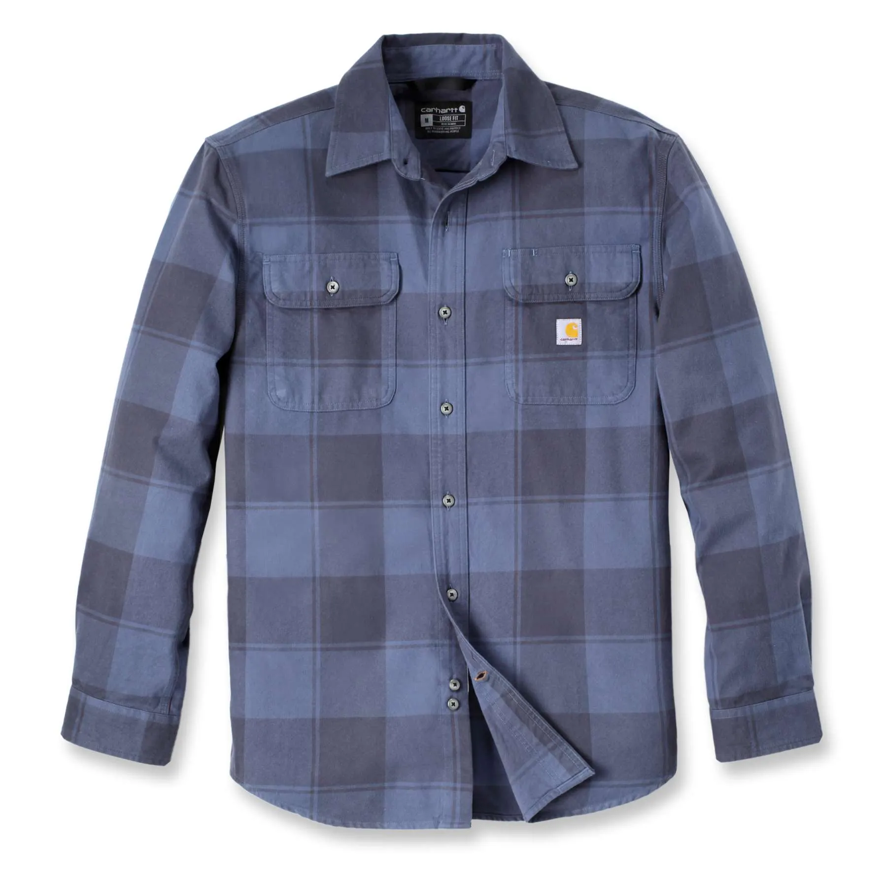 Carhartt Loose Fit Heavyweight Flannel Long-Sleeve Plaid Shirt