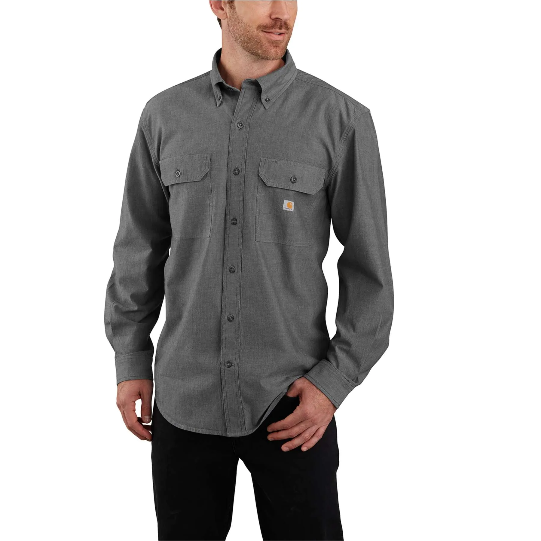 Carhartt Loose Fit Midweight Chambray Long-Sleeve Shirt