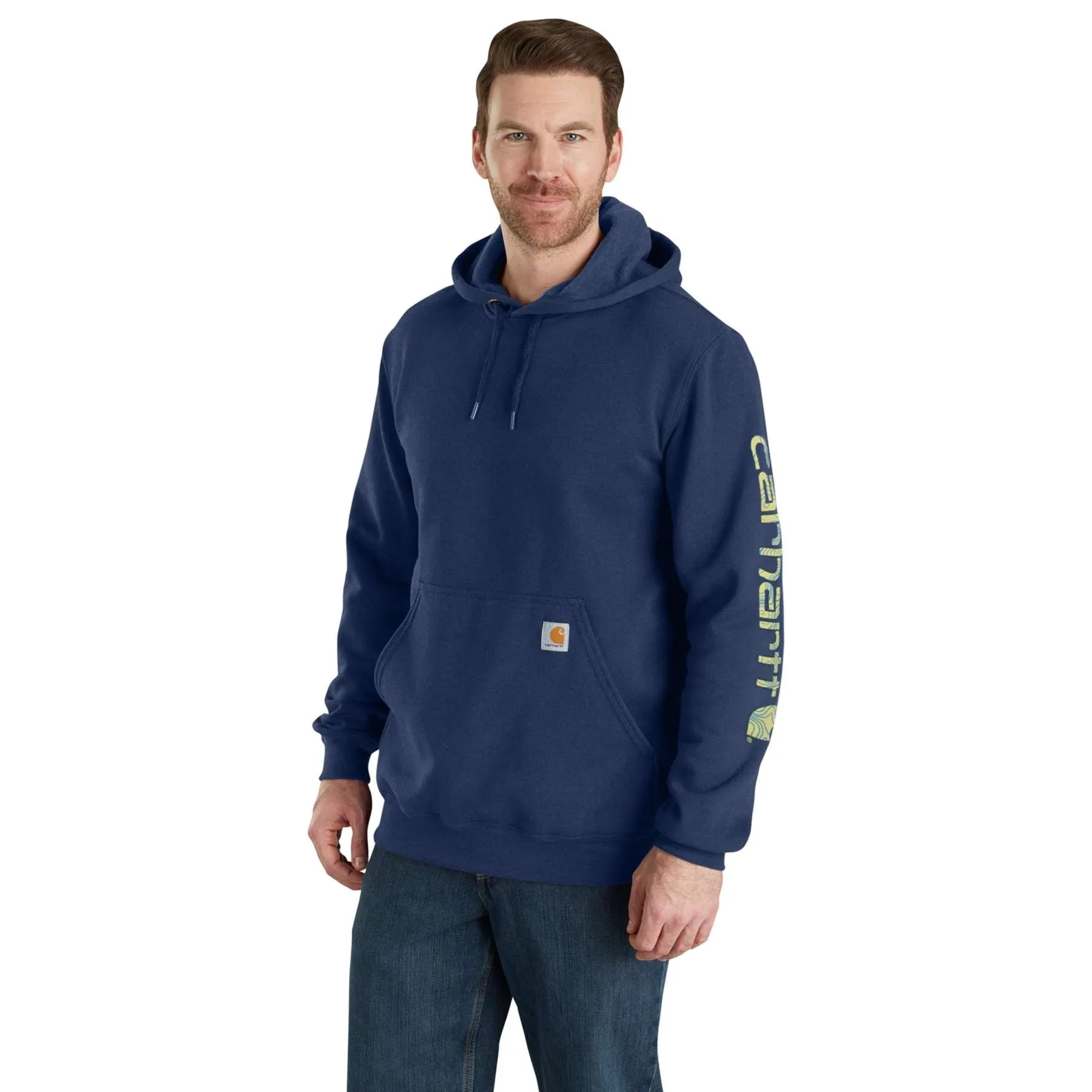 Carhartt Midweight Sleeve Logo Hooded Sweatshirt