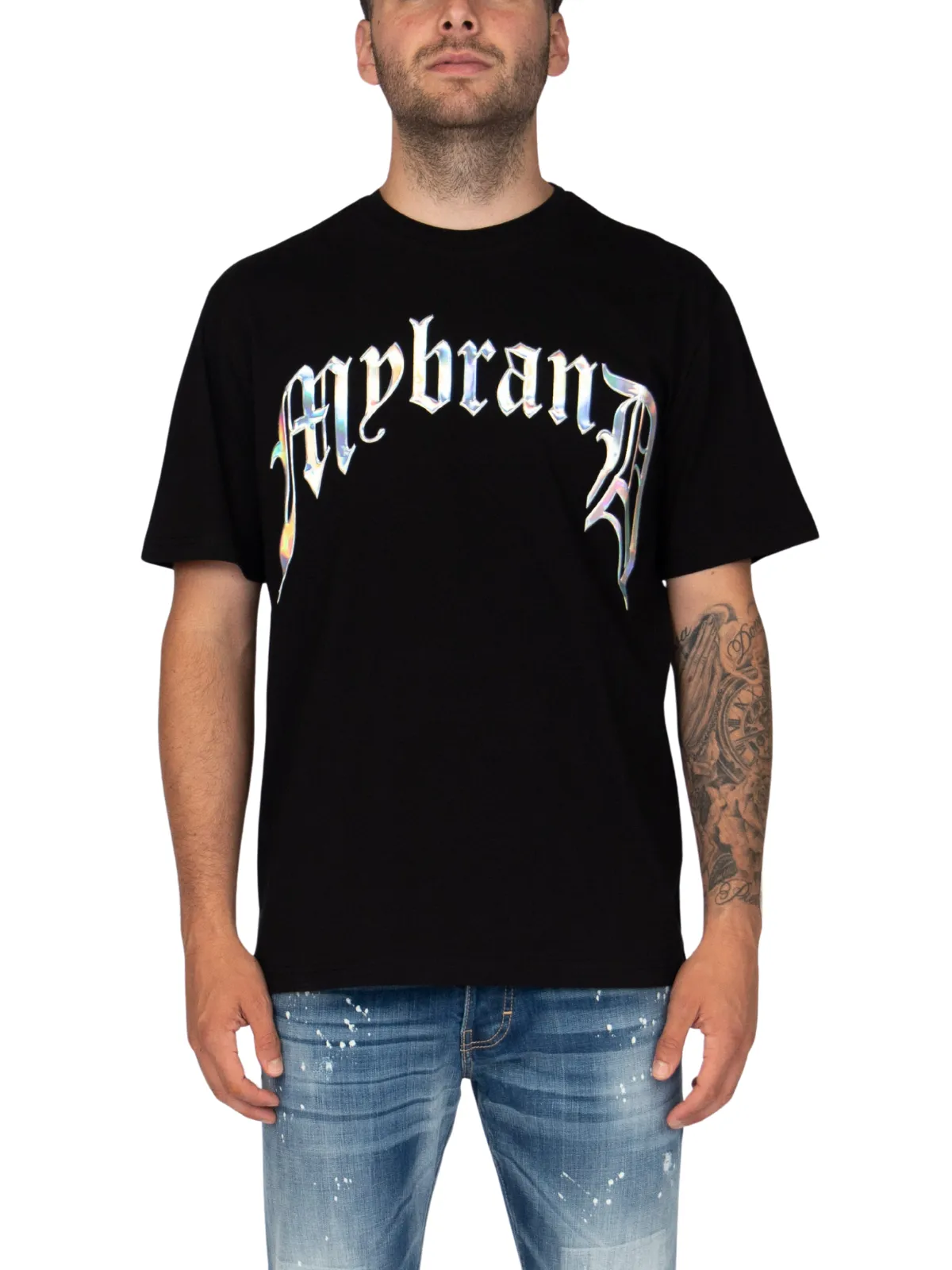 Chrome print mybrand black | BLACK