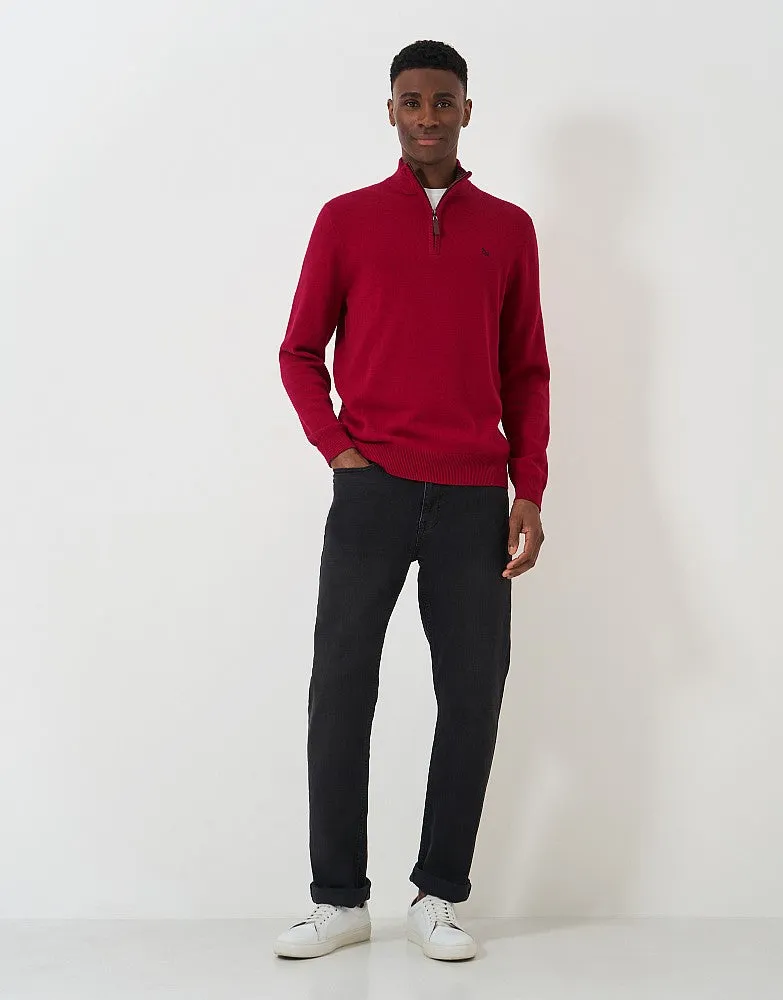 Crew Clothing Classic Half Zip Knit Jumper