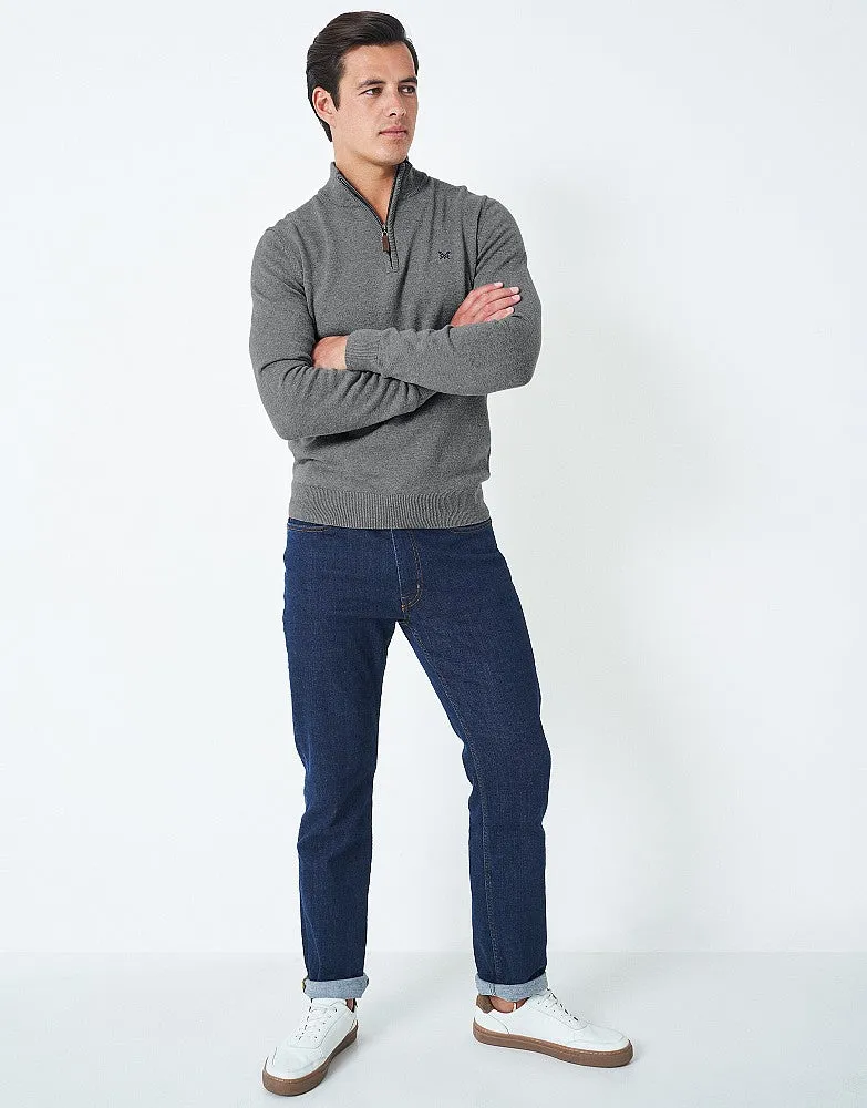 Crew Clothing Classic Half Zip Knit Jumper