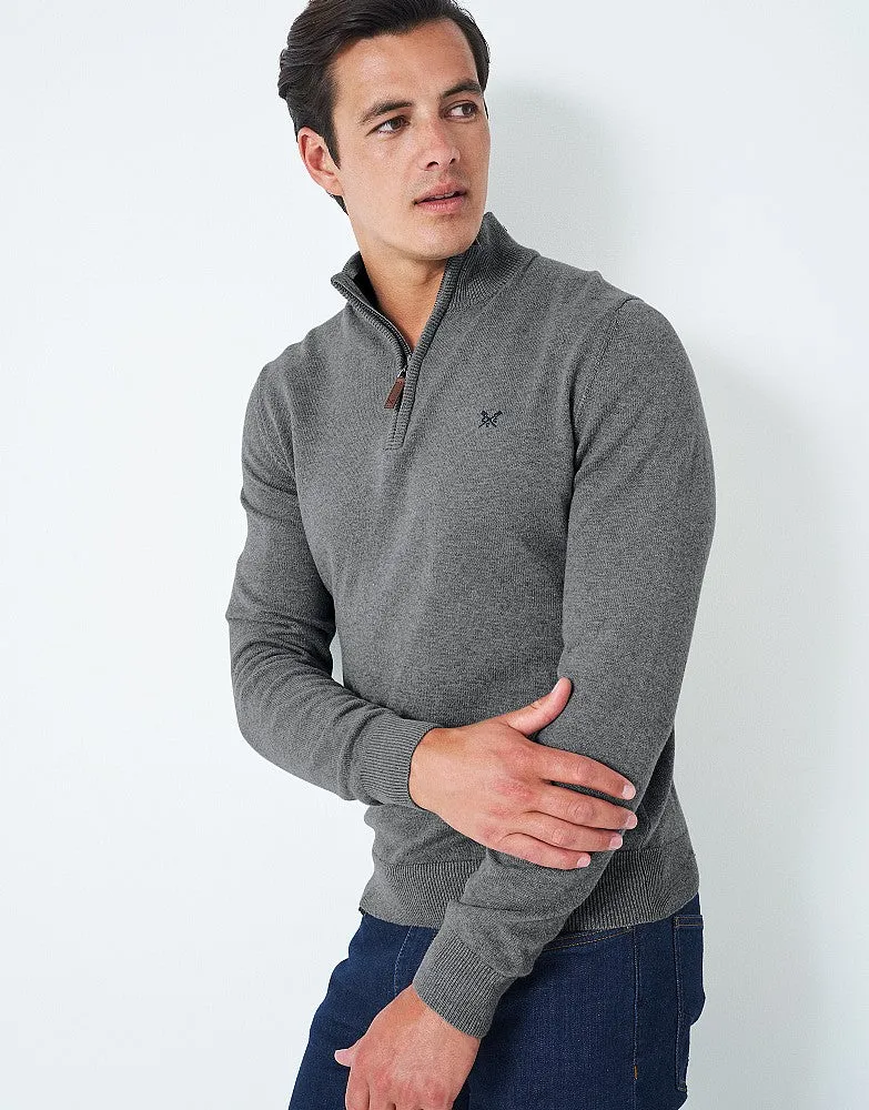 Crew Clothing Classic Half Zip Knit Jumper