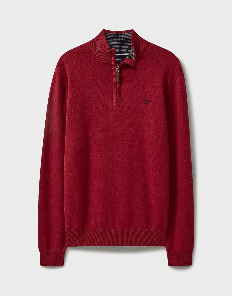 Crew Clothing Classic Half Zip Knit Jumper