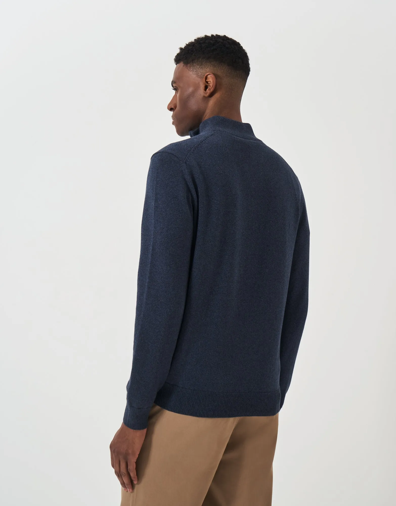 Crew Clothing Classic Half Zip Knit Jumper