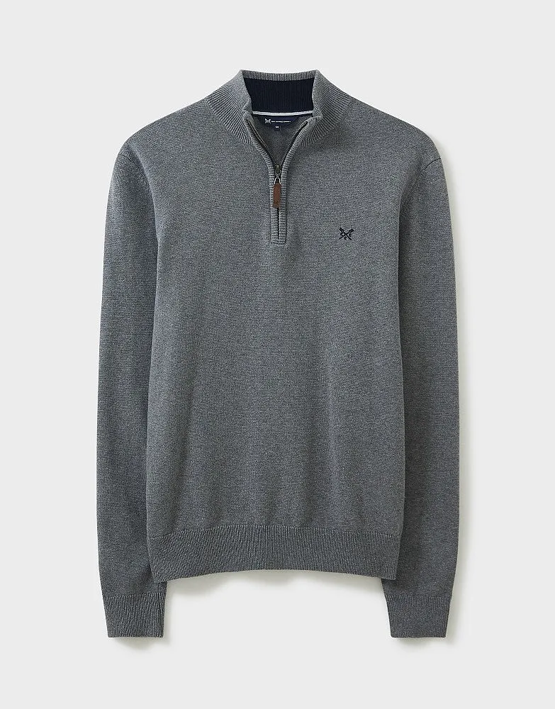 Crew Clothing Classic Half Zip Knit Jumper