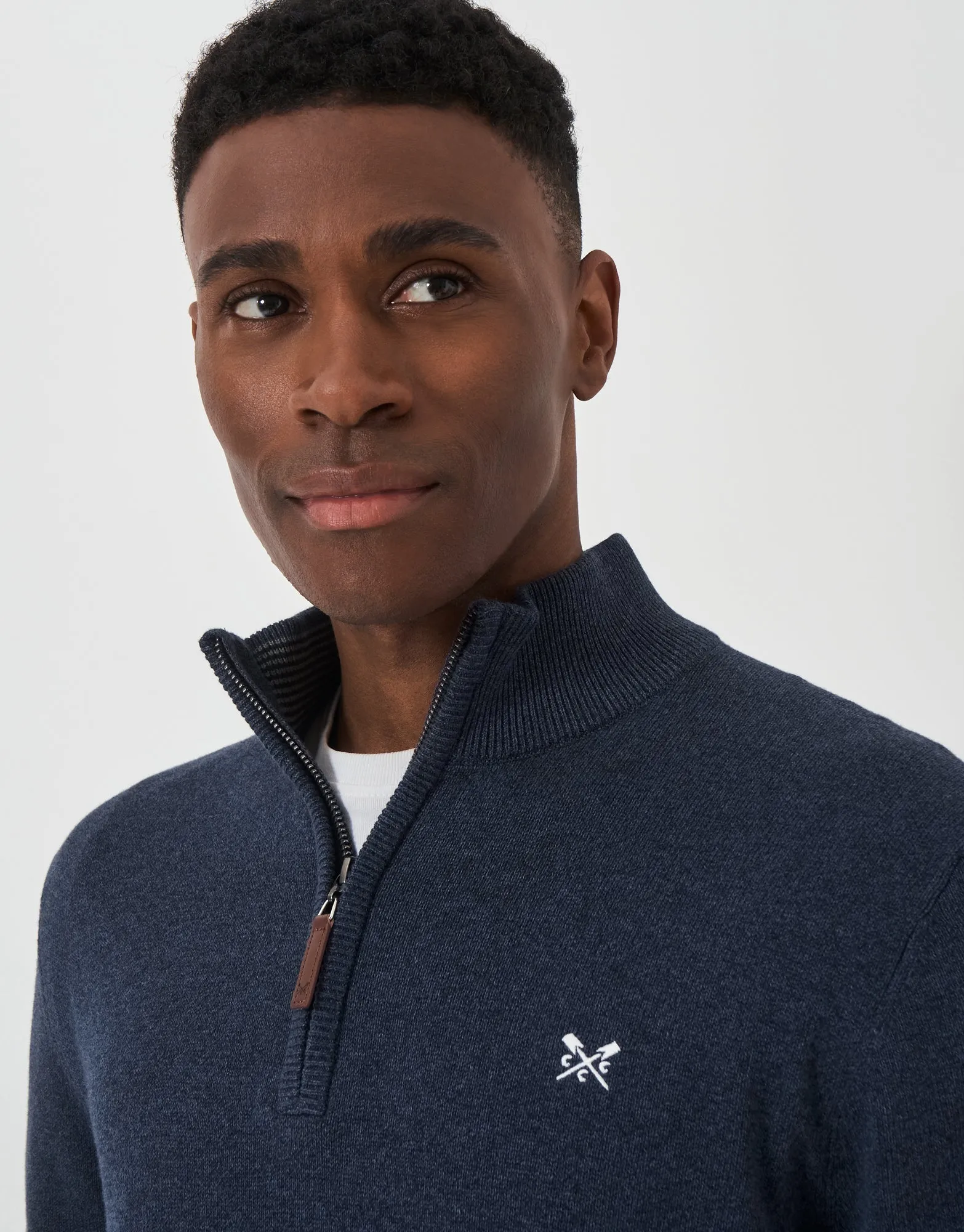 Crew Clothing Classic Half Zip Knit Jumper