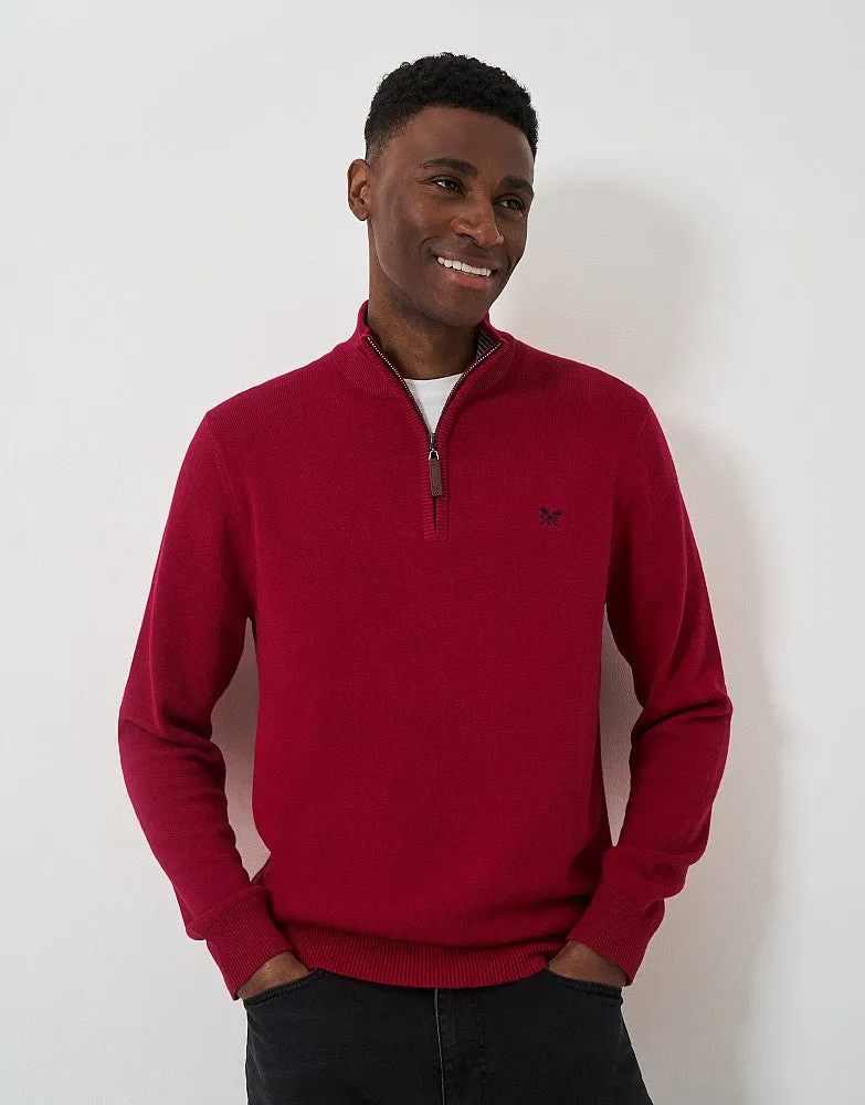 Crew Clothing Classic Half Zip Knit Jumper