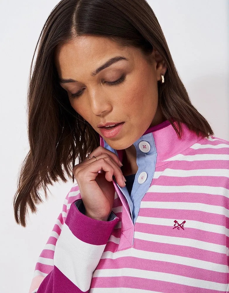 Crew Clothing Half Button Sweatshirt