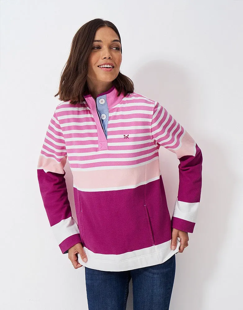 Crew Clothing Half Button Sweatshirt
