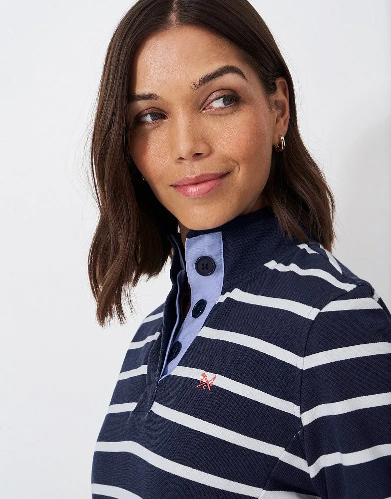 Crew Clothing Half Button Sweatshirt