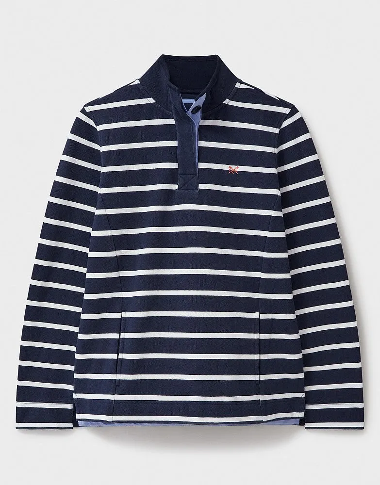 Crew Clothing Half Button Sweatshirt