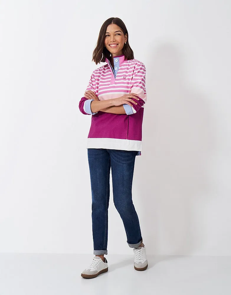 Crew Clothing Half Button Sweatshirt
