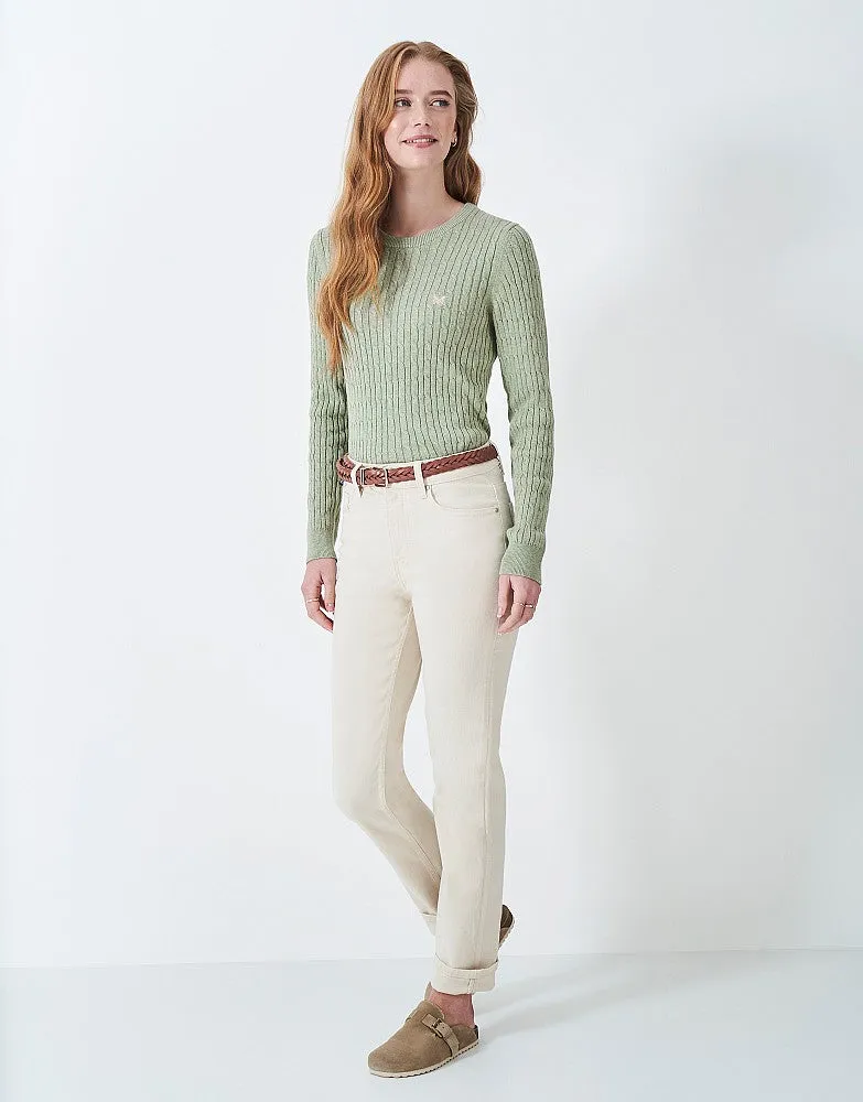Crew Clothing Heritage Cable Crew Neck Jumper