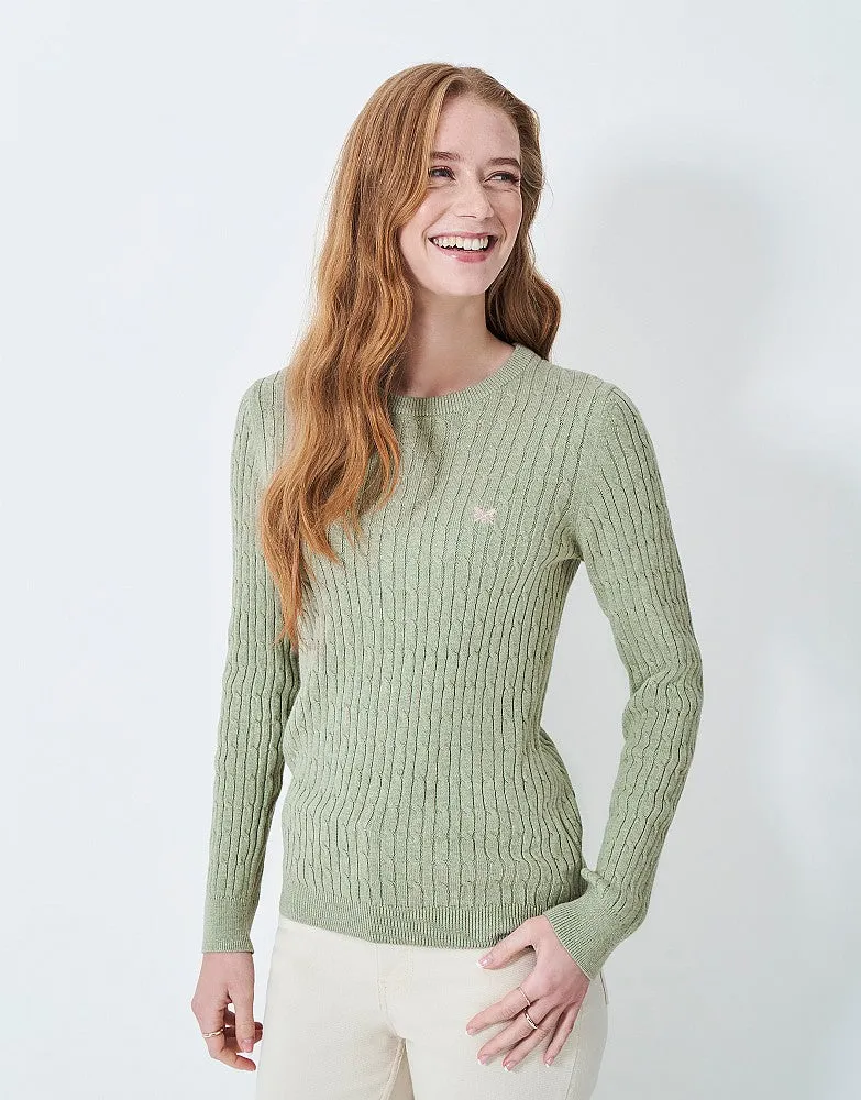 Crew Clothing Heritage Cable Crew Neck Jumper