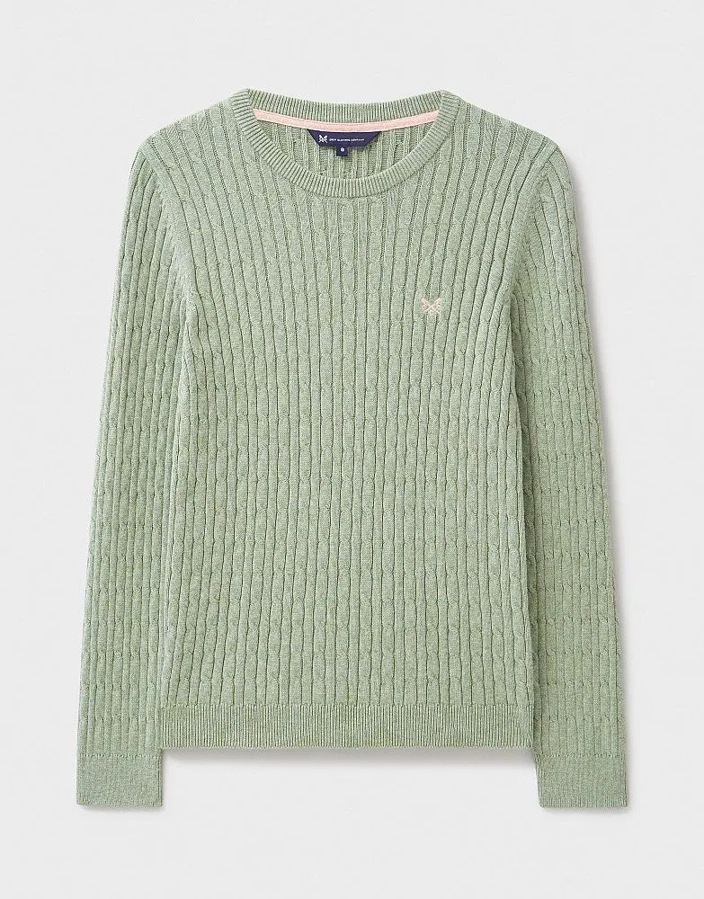 Crew Clothing Heritage Cable Crew Neck Jumper