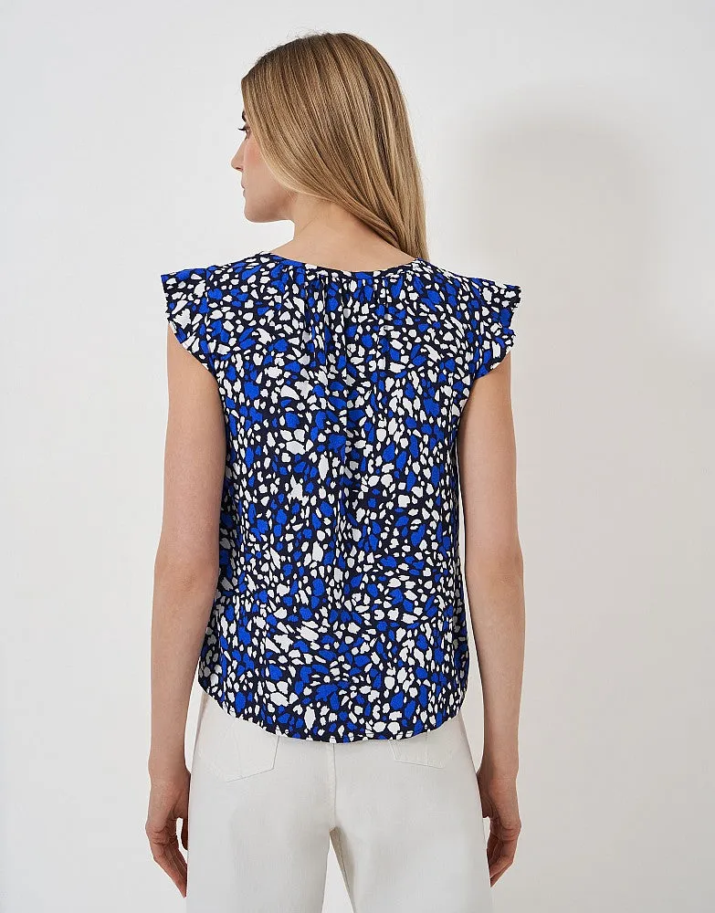 Crew Clothing Ondine Frill Sleeve Top