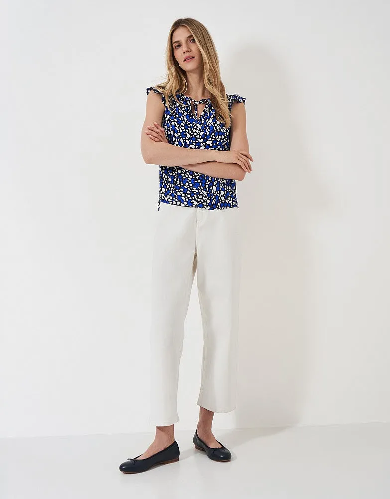 Crew Clothing Ondine Frill Sleeve Top