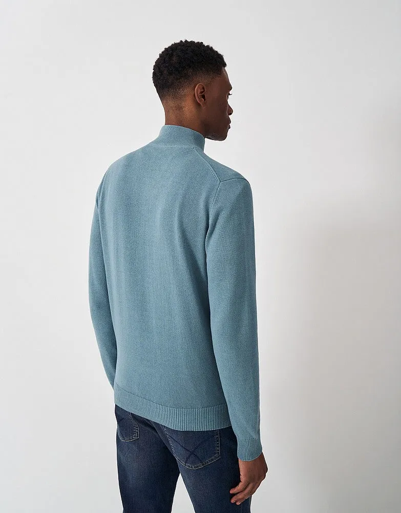 Crew Clothing Organic Cotton Half Zip Knit Jumper