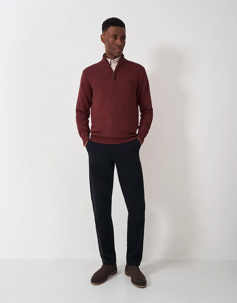 Crew Clothing Organic Cotton Half Zip Knit Jumper