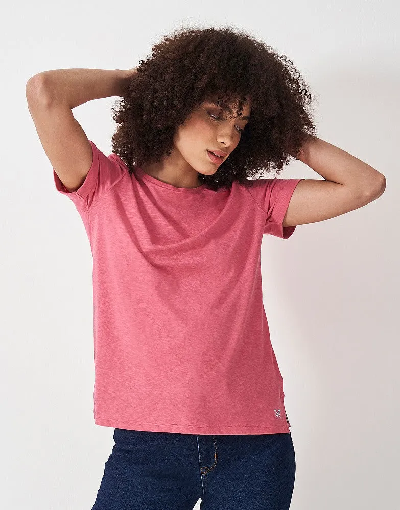 Crew Clothing Perfect Crew Neck Slub T-Shirt