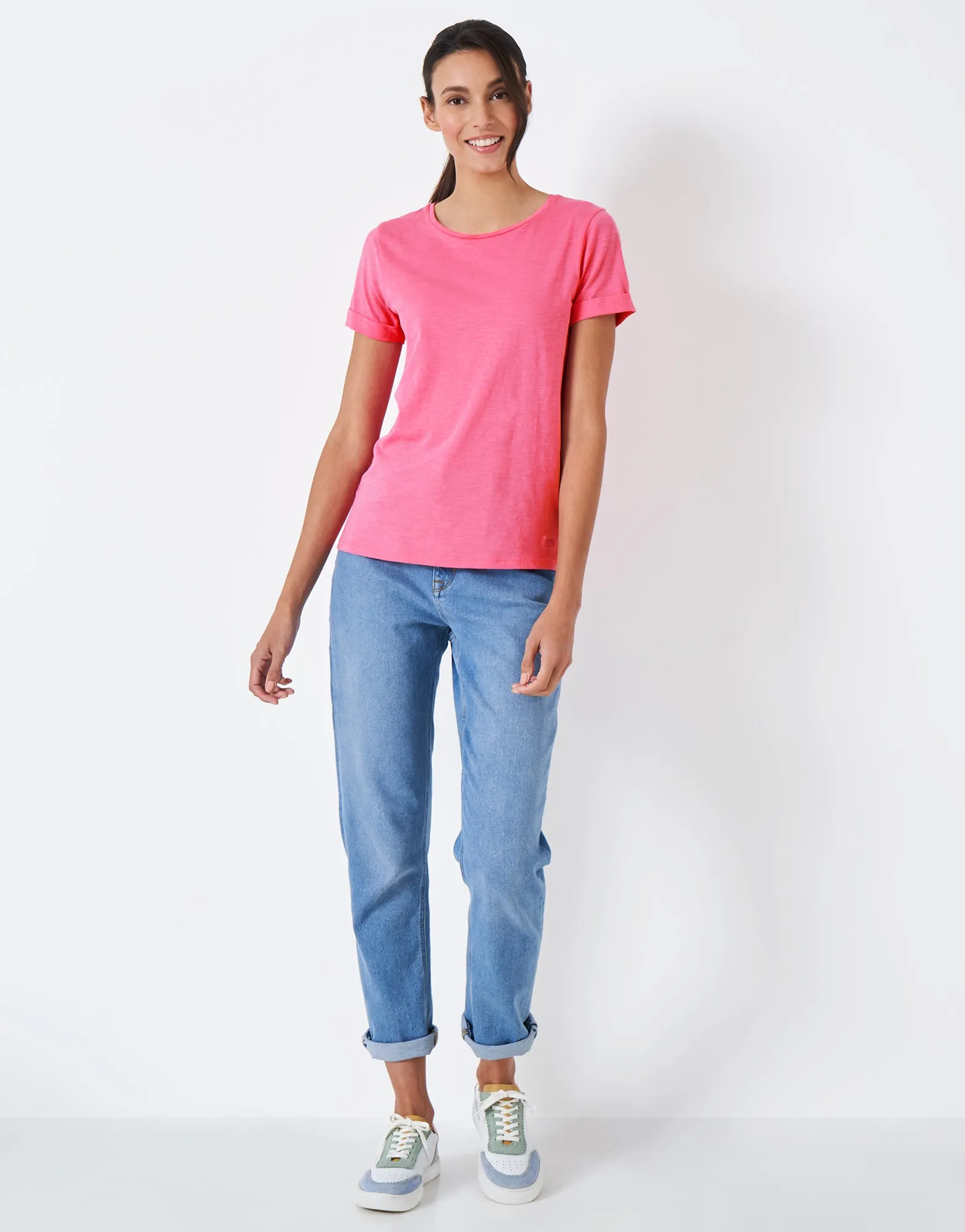 Crew Clothing Perfect Crew Neck Slub T-Shirt