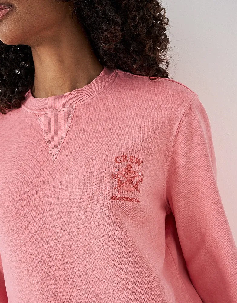 Crew Clothing Pigment Dyed Cotton Crew Neck Sweatshirt