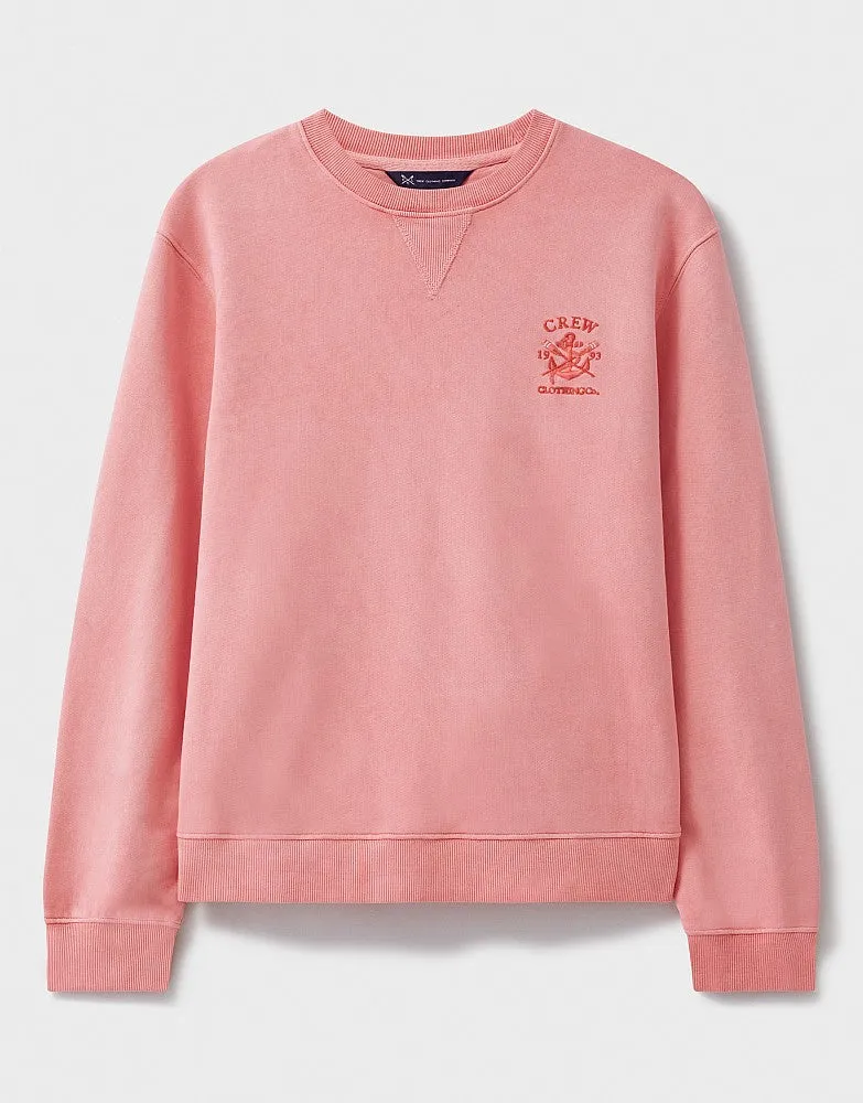 Crew Clothing Pigment Dyed Cotton Crew Neck Sweatshirt