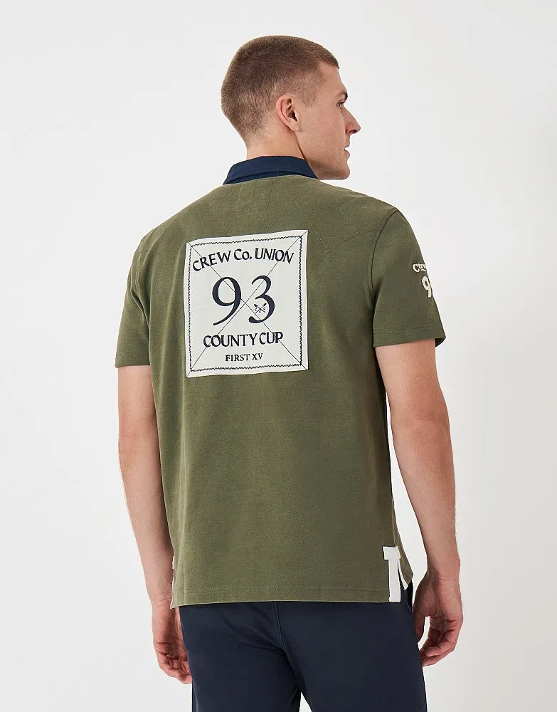 Crew Clothing Short Sleeve Crew Patch Rugby Shirt