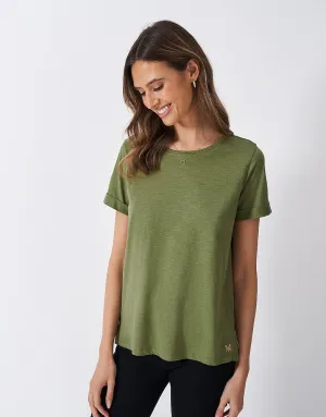 Crew Clothing Slub Crew Neck T-Shirt