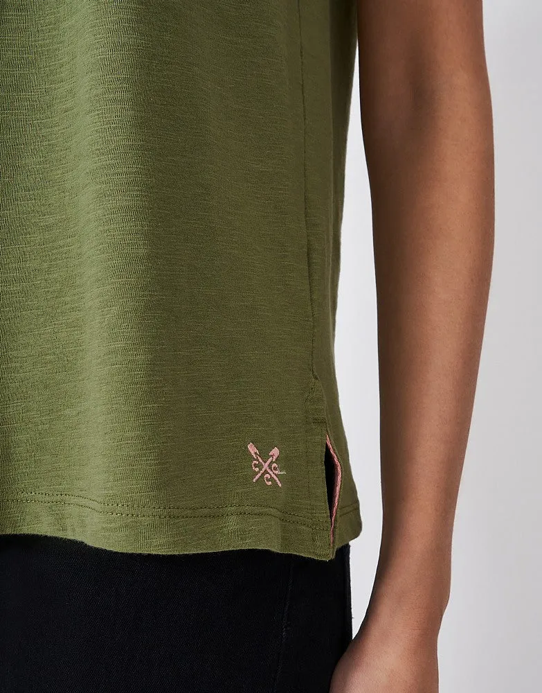 Crew Clothing Slub Crew Neck T-Shirt