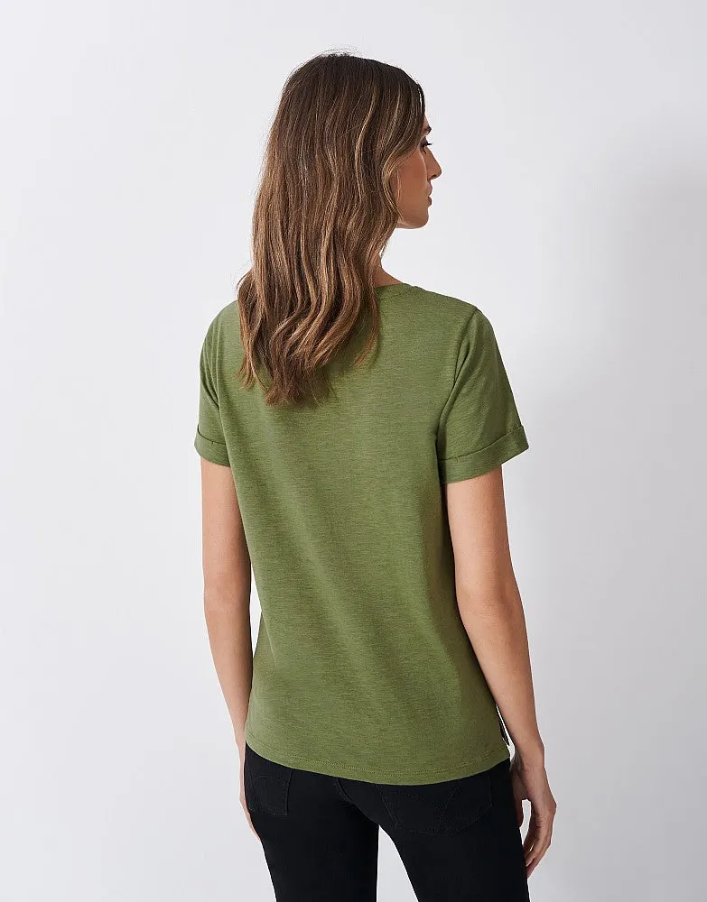 Crew Clothing Slub Crew Neck T-Shirt