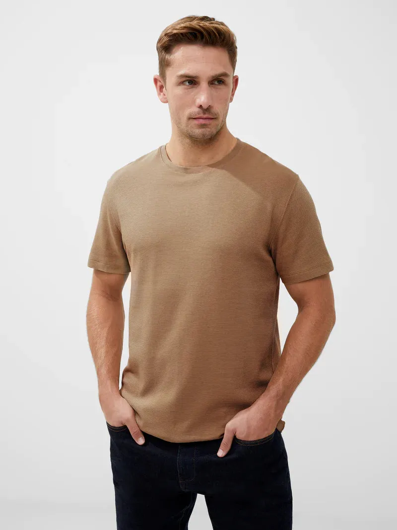 French Connection Short Sleeve Ottoman Texture T-Shirt