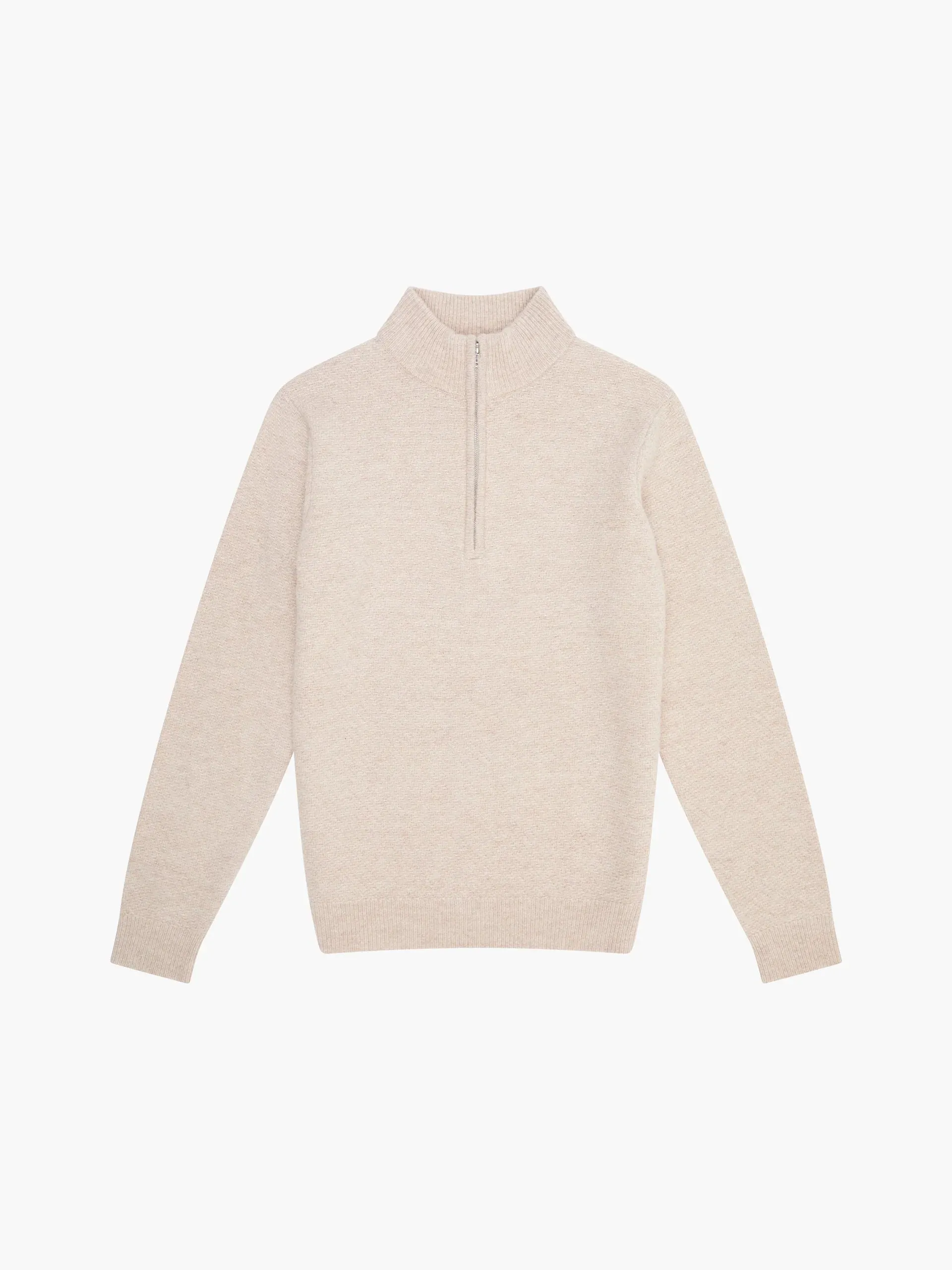 French Connection Textured Half Zip Jumper