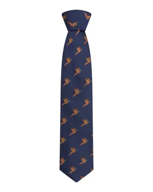 Hoggs Silk Woven Tie Pheasants Boxed
