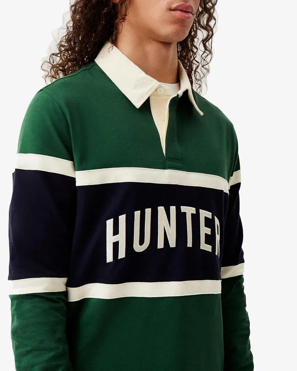 Hunter Boots Men's Rowand Stripe Rugby Shirt