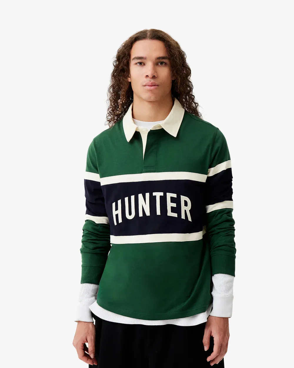 Hunter Boots Men's Rowand Stripe Rugby Shirt