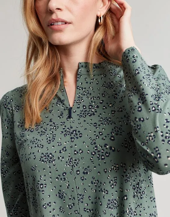 Joules Aurora Zip Down Jersey Dress