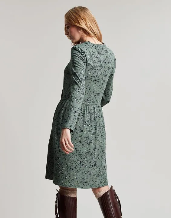 Joules Aurora Zip Down Jersey Dress
