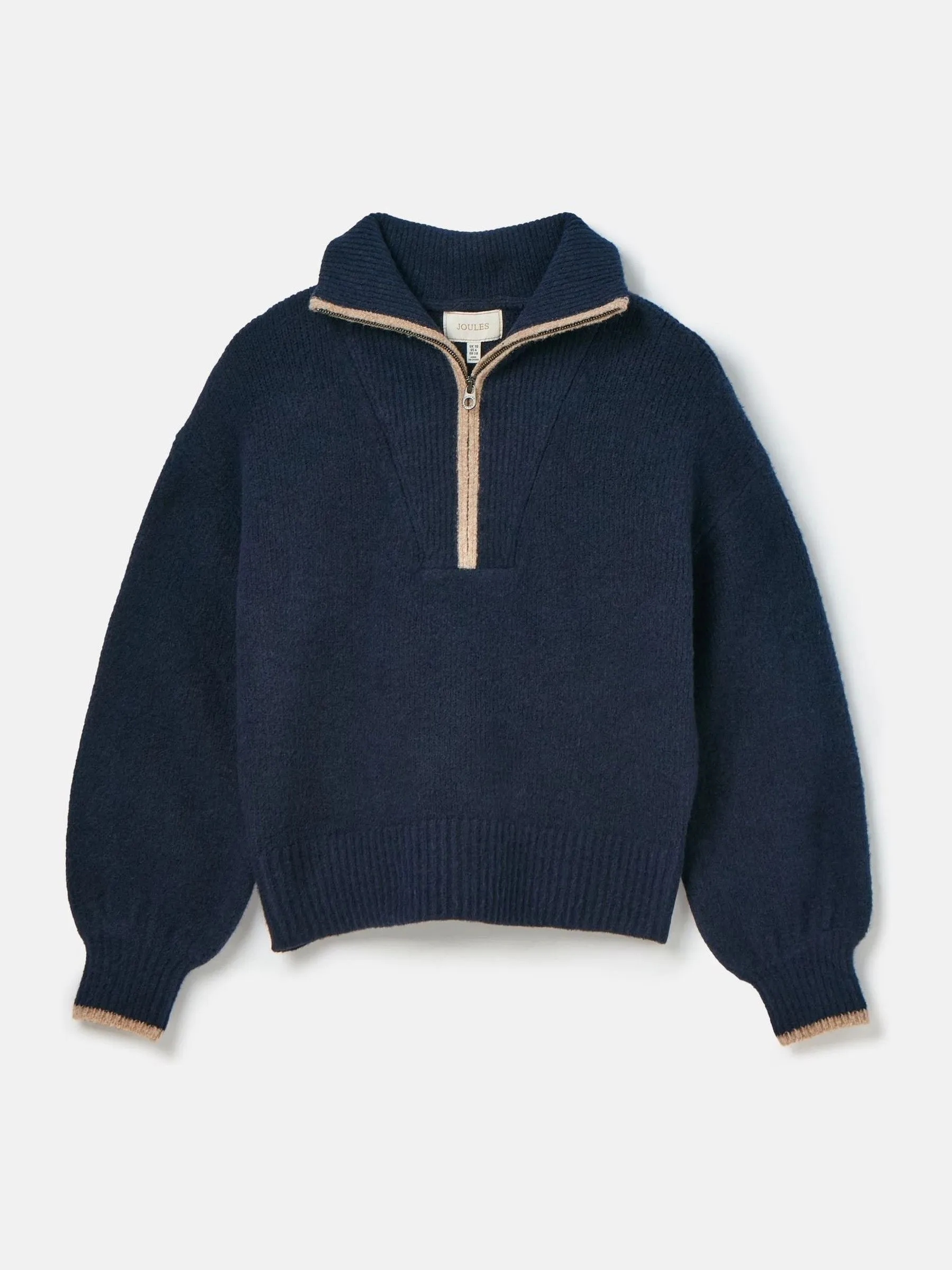 Joules Elmore Knitted Quarter Zip Jumper