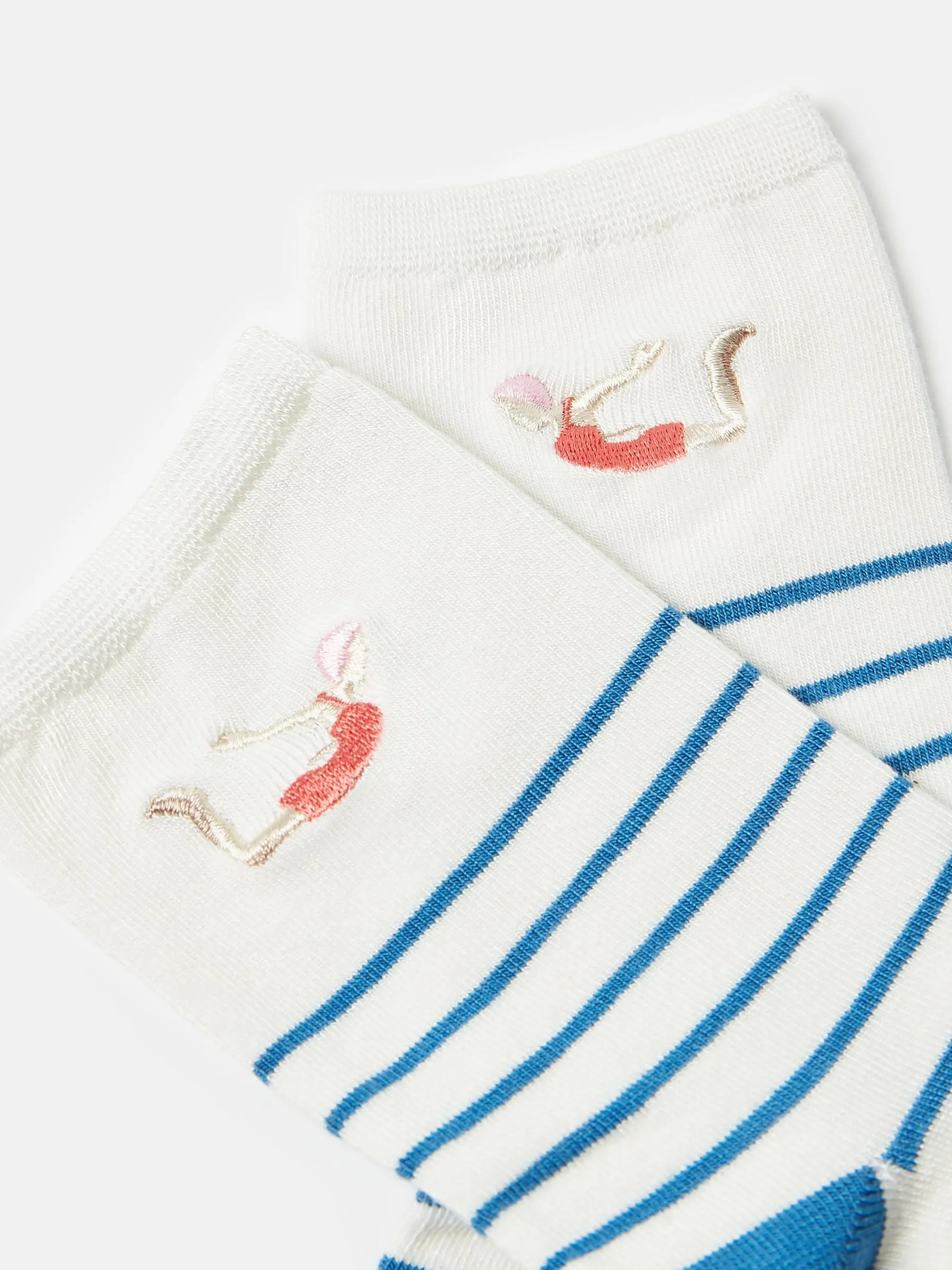Joules Embroidered Ankle Socks