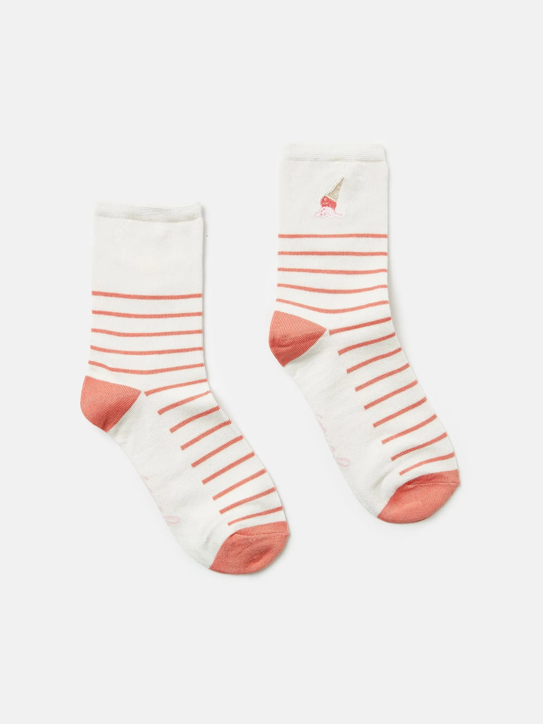 Joules Embroidered Ankle Socks